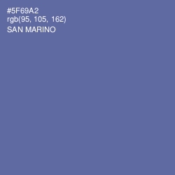 #5F69A2 - San Marino Color Image
